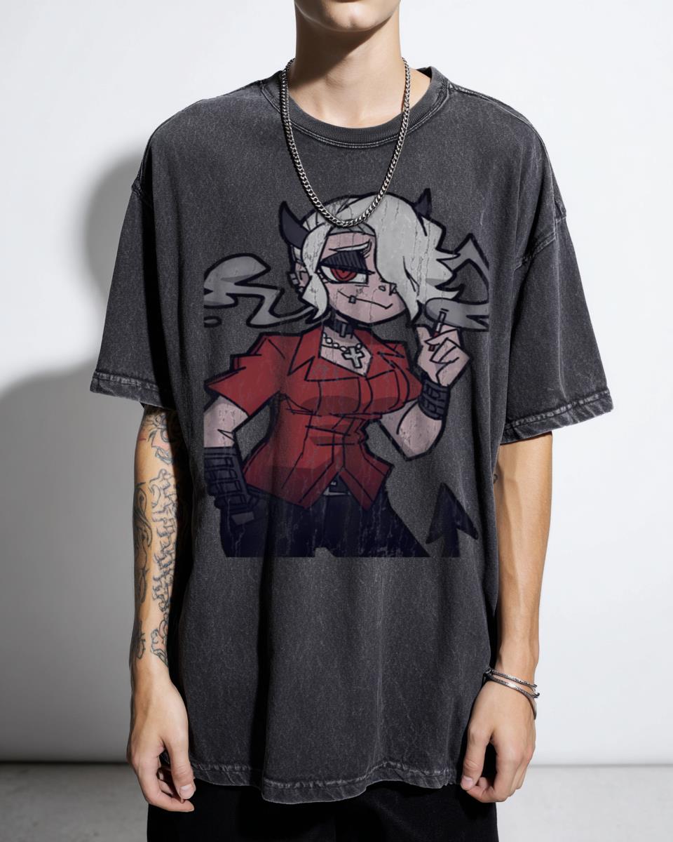 Zdrada Bitch Demon Helltaker Anime T-Shirt - Tomboy Game Character Fan Art Unisex