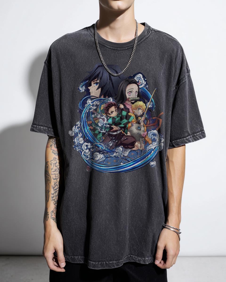 Zenitsu Demon Slayer Anime T-Shirt - Funny Kimetsu No Yaiba Manga Art