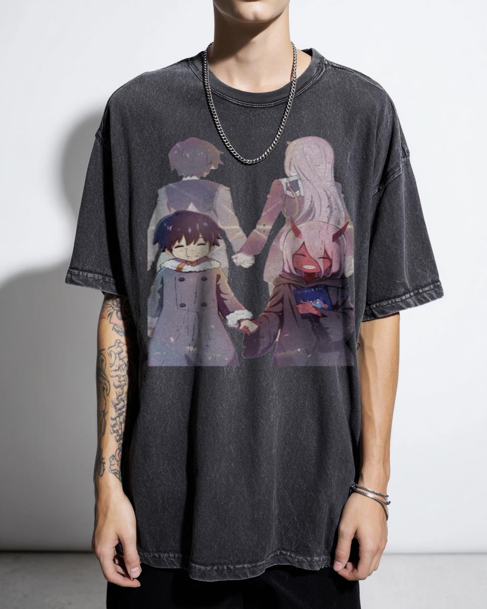 Zero Two Darling in the Franxx Anime T-Shirt - Iconic Waifu Fan Art Tee
