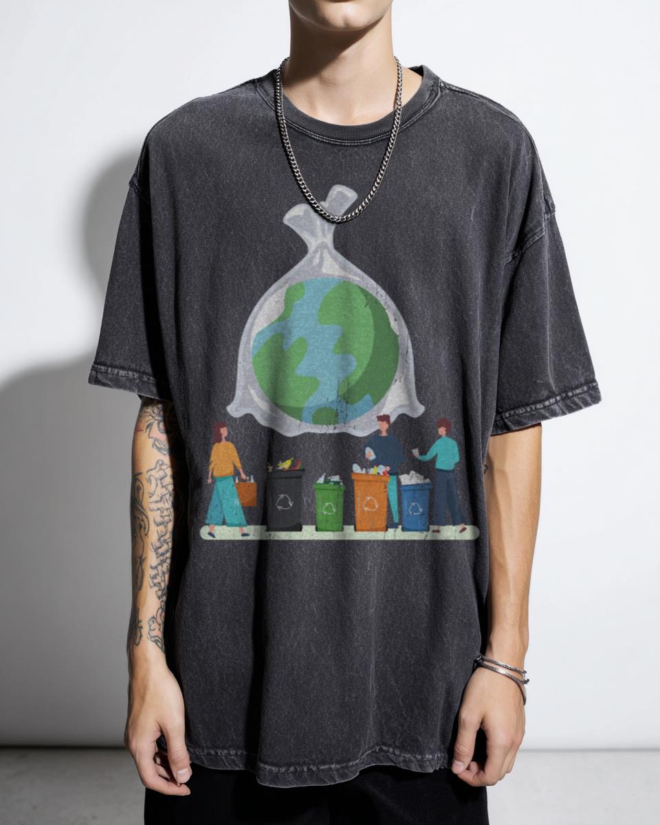 Zero Waste Living Sustainable Planet Environmental T-Shirt - Eco Conscious Unisex