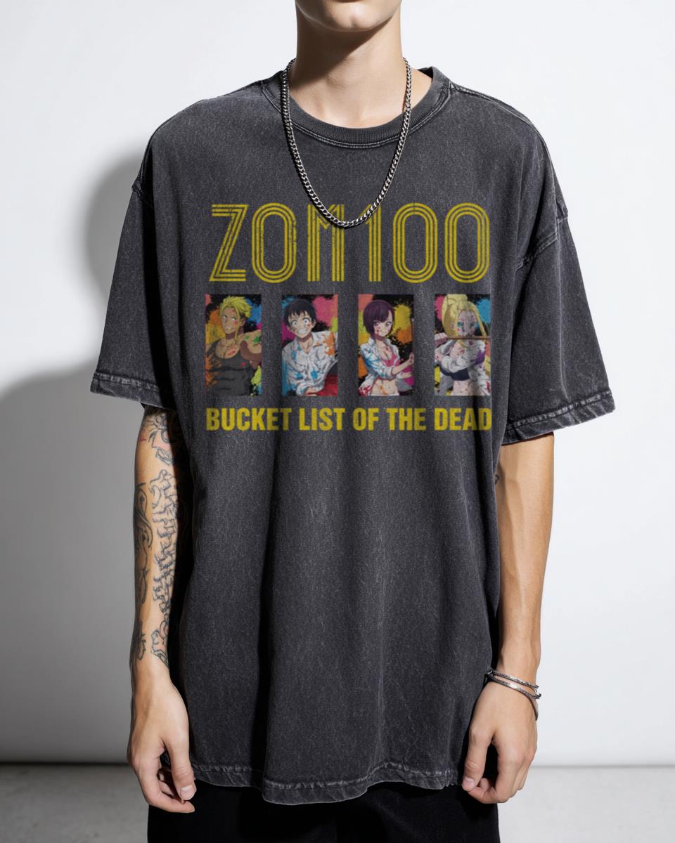 Zom 100 Anime T-Shirt | Bucket List of the Dead Manga Fan Tee