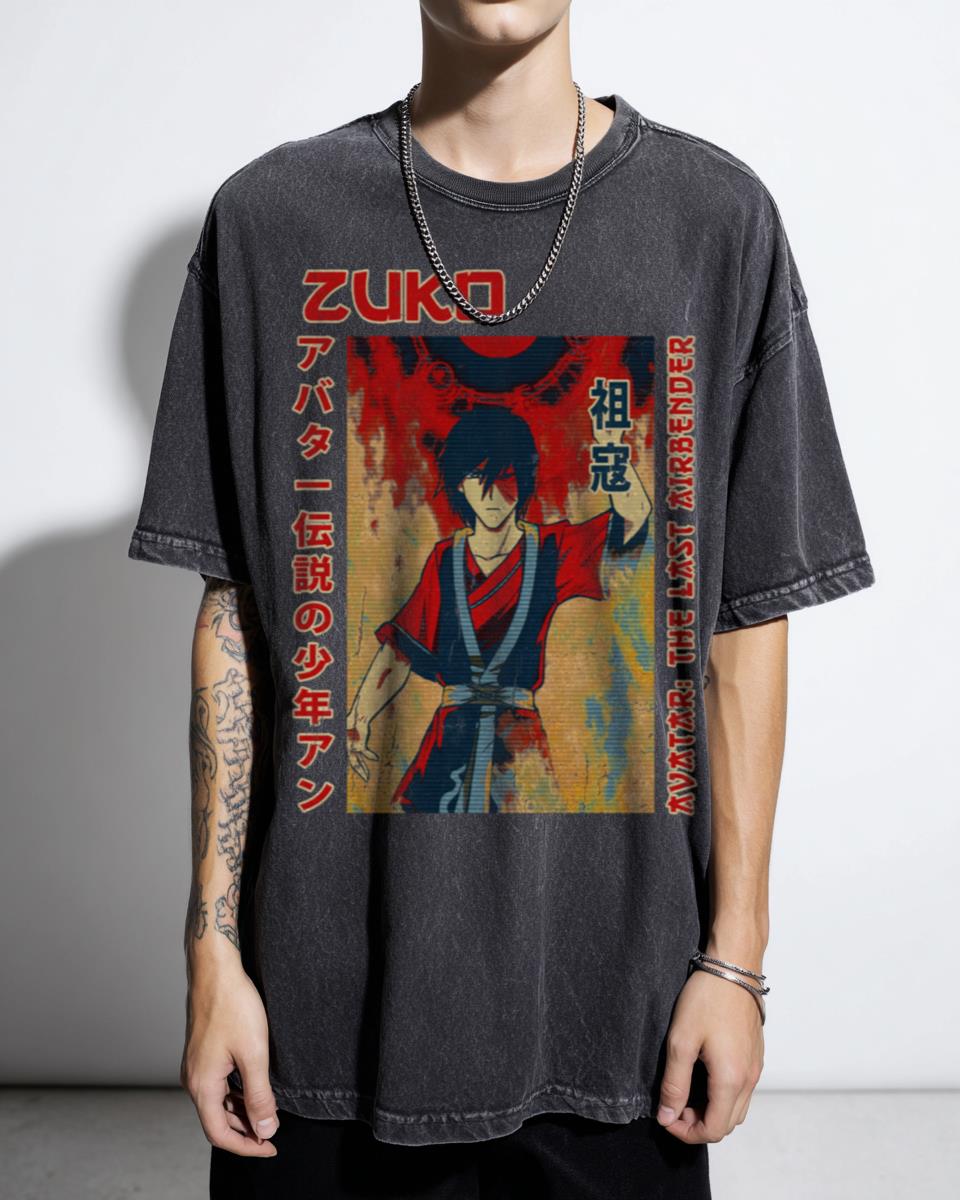 Zuko Avatar Last Airbender Anime Art T-Shirt - Funny Aang Fan Unisex